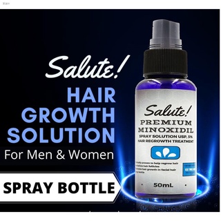 Bagong produkto✿Hair Grower Minoxidil 5% Solution SPRAY by Salute! for men and women (50mL) (1)