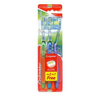 Colgate Twister Fresh Medium Toothbrush with Cap Buy 2 Get 1 Free (1)