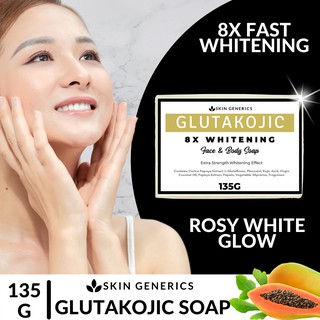 [ 8X FAST WHITENING ] SkinGenerics Glutakojic Organic Soap Lightens and Whitens Skin Lightens Fast