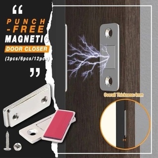 1Pcs Magnetic Door Closers,Ultra-thin Furniture Cabinet Locks, Furniture Magnet Door Locks, Screw/Sticker Perforation-free Door Stops