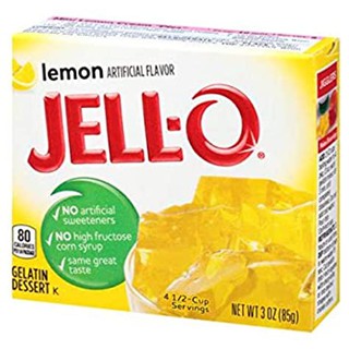 Jell-O Lemon Flavor Gelatin Dessert From USA (85g)
