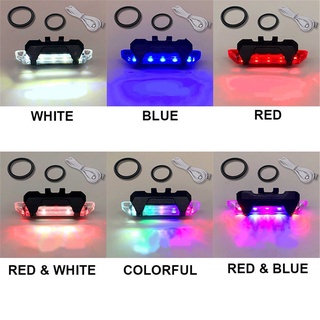 Portable USB rechargeable tail light, rear safety warning light, tail light, super bright bicycle