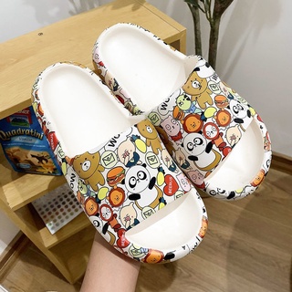 Cute Slippers Female Summer Out Home Thick Bottom Non-Slip Deodorant FKwB