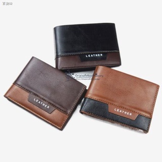 Popular pera۞❈Mens Wallet Smooth leather Fashion Packet Wallet (1)
