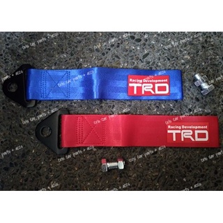 【Ready Stock】☜TRD Print Universal Front Rear Racing Car Tow Towing Strap Bumper Hook for Toyota
