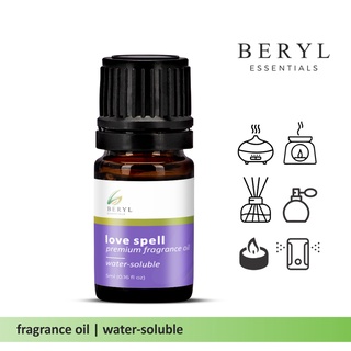 LOVE SPELL Premium Water Soluble Fragrance Oil 5ml | Humidifier & Diffuser | Beryl Essentials