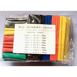 328Pcs (530Pcs) Heat Shrink Tubing Insulation Tube Wire Cable Sleeve With Box (optional) (1)