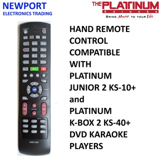 Platinum Hand Remote Control KSRC-200 Compatible with Platinum Junior 2 KS-10+ and K-box 2 KS-40+ DV