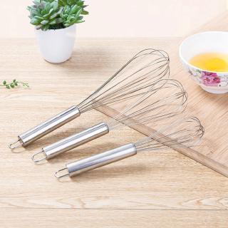 (8/10/12 Inches) Stainless Steel Egg Beater Hand Whisk Mixer Kitchen Tools
