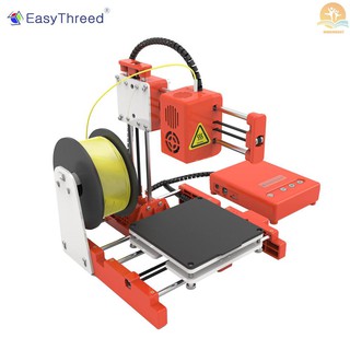 M^M Ready Stock EasyThreed Mini Desktop Children 3D Printer 100*100*100mm Print Size High Precision Mute Printing with TF Card PLA Sample Filament for Kids Beginners Creativity Education Gift