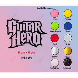 Cheapest GUITAR HERO LOGO Die-Cut Vinyl Sticker and Decal COD