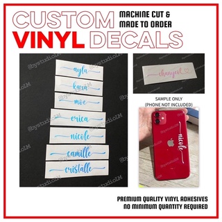 Custom Regular / Holographic / Reflectorized Design Waterproof Name Label Vinyl Decal Sticker
