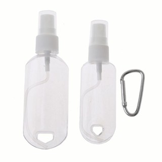 ONE Portable Alcohol Spray Bottle Empty Hand Sanitizer Empty Holder Hook Keychain (5)