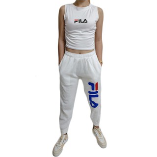 Men's trousers ❋2n1 All White FILLA Printed Top and Jogger Pants Set COD JB63 [ JF FASHION ]✫