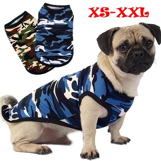 Hot Cute spring summer Dog Clothes Printed Camouflage Mesh Dog Vest For Small Medium Dogs Pet Puppy T Shirt Size XS-2XL