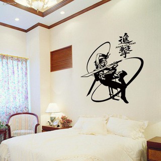 Attacking Giant♙Special price attacking giant Mikasa removable wall stickers Anime cartoon sofa TV