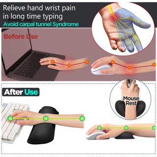 WB-Keyboard Raised Hands Support Wrist Rest Cushion Mouse Comfort Pad for PC Laptop (3)