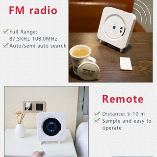 Good for Wall Mounted CD Player FM Radio Bluetooth MP3 Music Player Remote Control Hot (4)