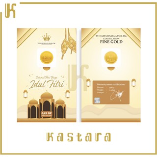 Gold Metal Noble 0.25 Gram Hartadinata Eid Al-Fitr Edition Mosque