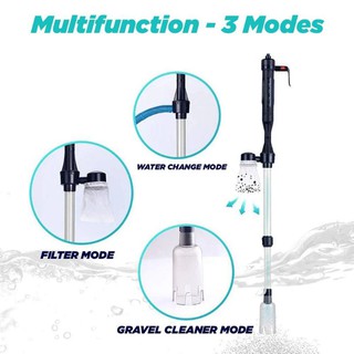 Electric Fish Tank Vacuum Cleaner Syphon Operated Gravel Water Filter Cleaner Sa (7)