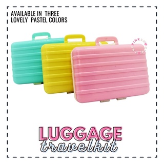 TRAVEL KIT ♡ PINK LUGGAGE CONTACT LENS COMPACT TRAVEL KIT (3)