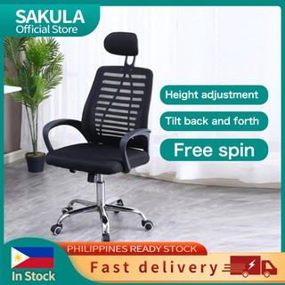 Office Chair Home Computer Study Chair Furniture Tiltable Mesh Comfortable Breathable