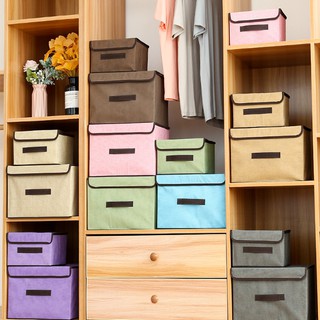 Buy 1 Take 1 Clothes Storage Organizer Foldable Wardrobe Closet Storage Box Organizer Set with Cover