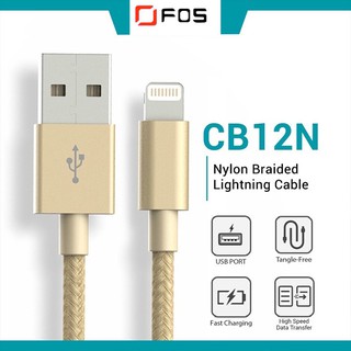 Fos Fast Charging 2.4A PowerLine Micro Usb Nylon Braided Quick Charging Data Cable