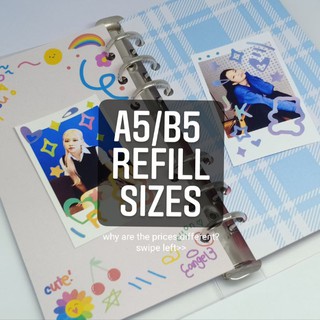 different size binder refill