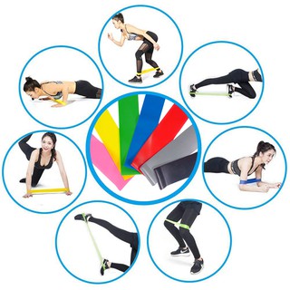 Resistance Bands Rubber Workout Gym Equipment Yoga Strength Training Athletic Loops (8)