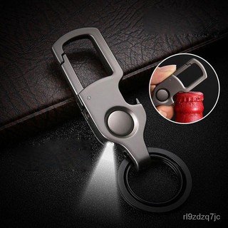 3-in-1 Car key LED Flashlight Key Ring Keychain Bottle Opener Chain creative car key buckle , boutiq