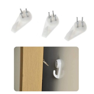 MU 5cm 4pcs Seamless Plastic Nail Frame Hooks 1.98 inches Multipurpose