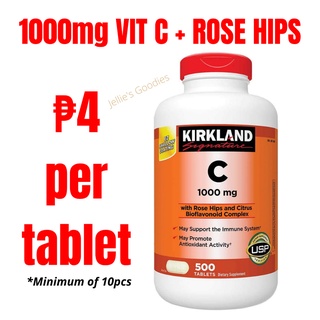 Kirkland Vitamin C 1000mg Rose Hips USA Version Ascorbic Acid Antioxidant Vitamin C Vit C Immunity