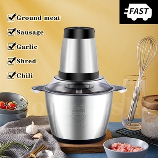 household cooking Meat grinder vegetable grinder electric meat grinder large mixer machine 2L (2)