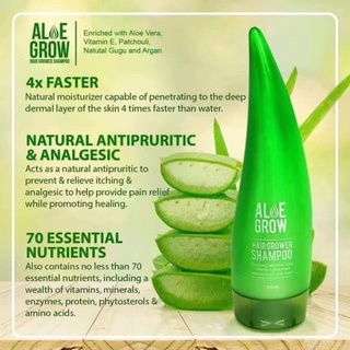 [Original] ALOE GROW Hair Grower Shampoo/Conditioner 300ml | Anti-hair fall | Anti-dandruff