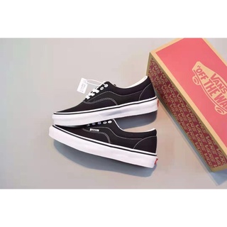 Vans Era Low Top Black and White Low Top Classic Couple Casual Board Shoes Authentic Canvas Shoes Sh