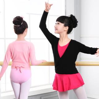 Winter Autumn Warm Child Girls Ballet Wrap Sweater Cardigan Dance Clothes Warm Long Sleeve Sweater