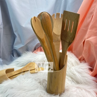 Bamboo Kitchen Tool Set Wood Cooking Utensil Set Kitchen Utensils Cookware Home Living