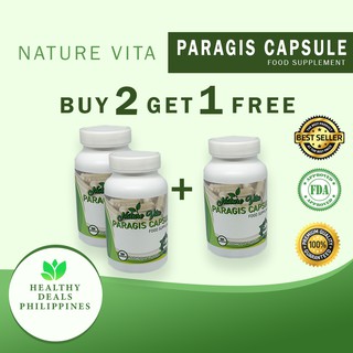 Buy 2 Get 1 Free of Nature vita Paragis | Sperm booster | Infertility | 100 Capsules | PCOS