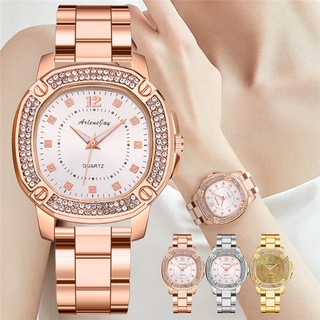 Fashion Women Diamond Watches Ladies Stainless Steel Band Watch