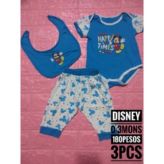 BABY BOY PRELOVED 3in1 SET MICKEY MOUSE DESIGN