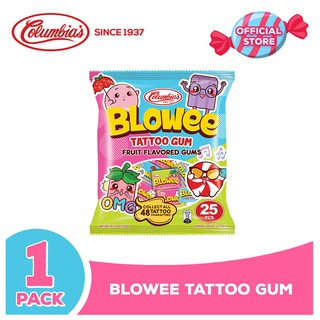 Columbia Candies: Blowee Tattoo Gum