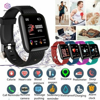 116Plus Smart Watch Blood Pressure Heart Rate Monitor Waterproof Fitness Tracker Watch Smart Band