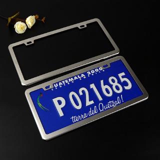 Stainless Steel Car Truck License Number Plate Frame Car Auto Metal US License Plate Frame Holder Blank Aluminium Alloy