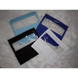 2 in 1 Non woven Face Mask with Shield w/ garter