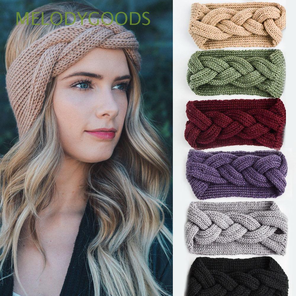 Stretch Ear Warmer Crochet Wide Hairband Women Headband
