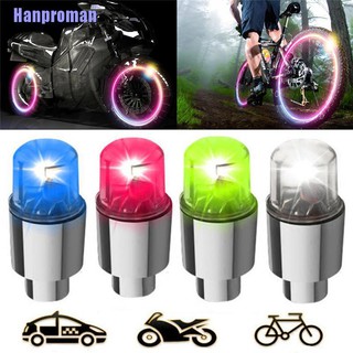 Hm✿ 2Pcs Bike Car Motorcycle Wheel Tire Tyre Valve Cap Flash Led Light Spoke Lamp