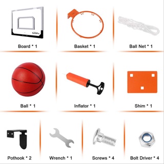 Children's Basketball Rack Set Hanging Door Anti-Shattering Rebound Basketball Set Toy Can Slam Dunk (9)