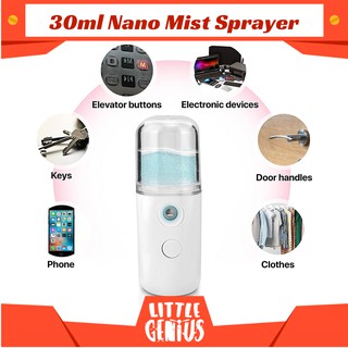 30ml Nano Mist Sanitizer Sprayer Handy Atomization Machine Portable USB Operated Nano Facial Mist