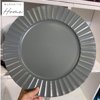 Plate Accessories◇Charger Plate 13" Grey KIX Premium Quality